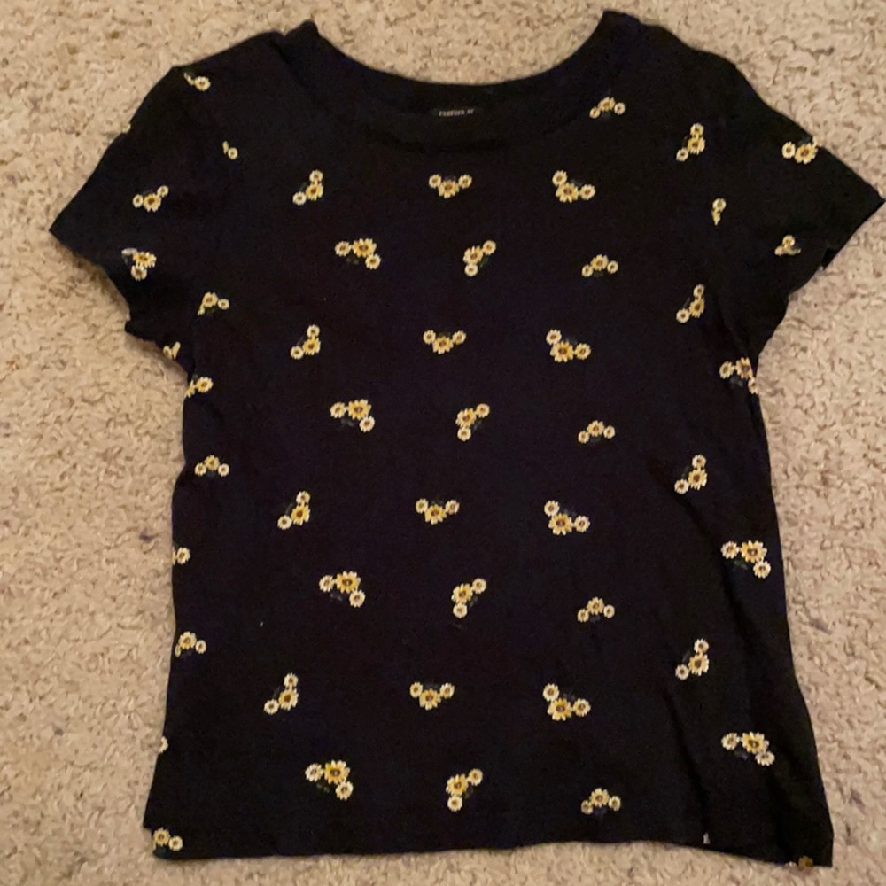 girls forever 21 floral tee